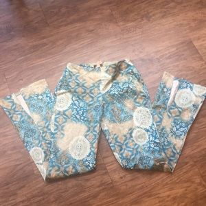 Bentley a. Blue/Teal patterned pants